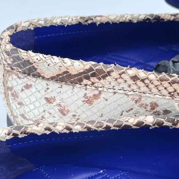 Burberry Men\'s Python-Print Leather Barbed Wire Loafers EUR 41 US 8 New In Box main image 7
